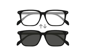 2 Cristales Fotocromático Gris Sin Receta con Anti-Rayas y Anti-Reflejos