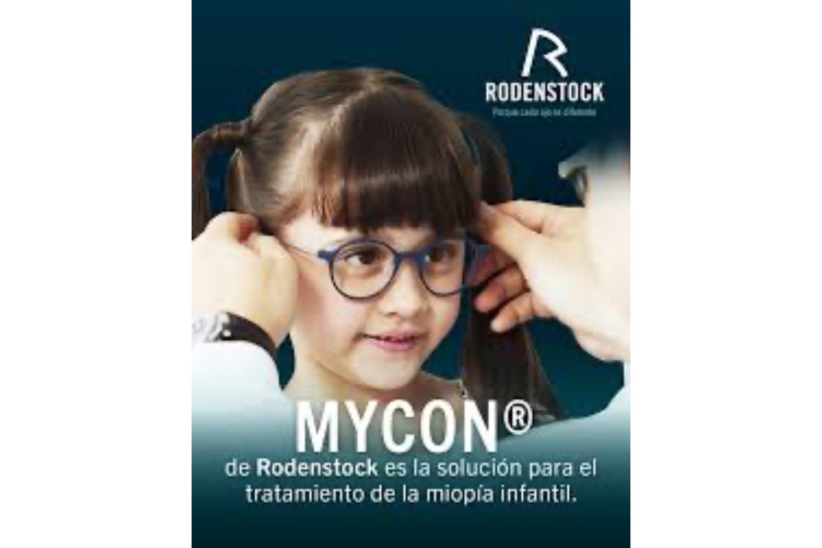 2 Cristales Graduados Transparentes Delgados MyCon Rodenstock con tratamiento Solitaire Protect 2 (control de progresión de miopía en niños y adolescentes)