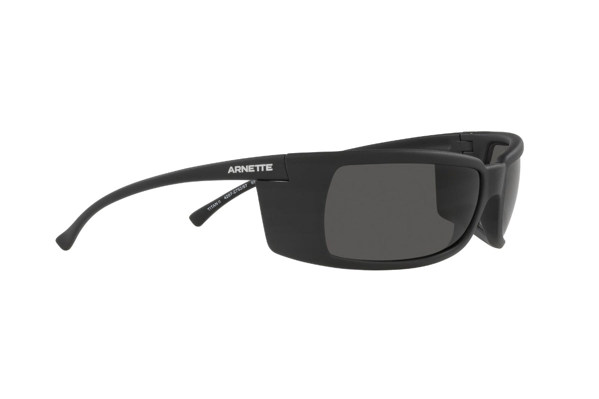 Lentes de Sol Titan Ii Matte Black Arnette Sustentable