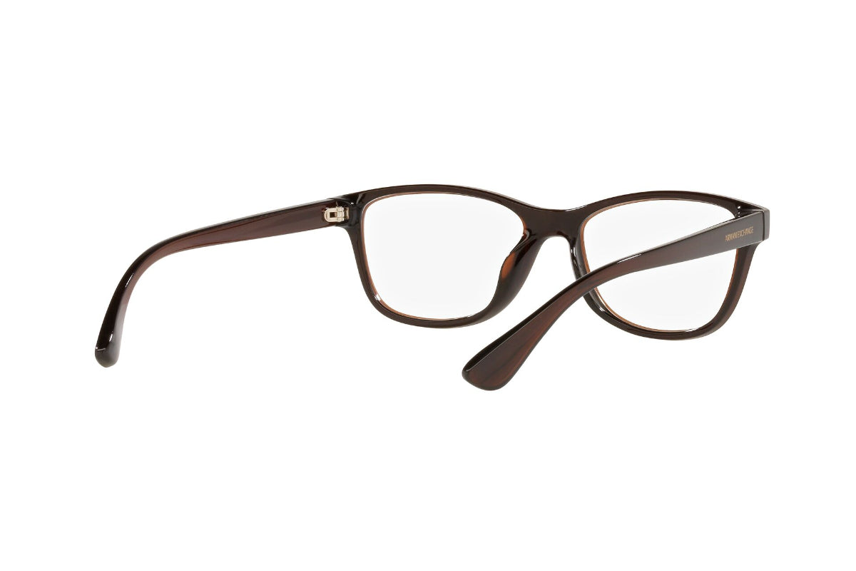 Lentes Opticos Translucent Brown Exchange Armani