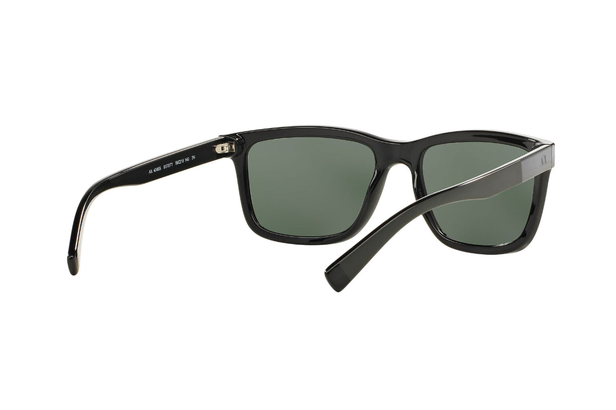 Lentes de Sol Rectangular Negro Armani Exchange Sustentable
