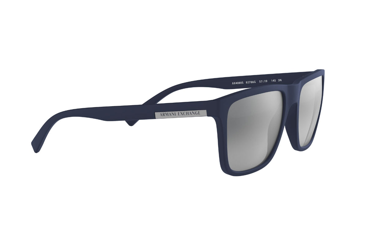 Lentes de Sol Rectangular Matte Navy Armani Exchange