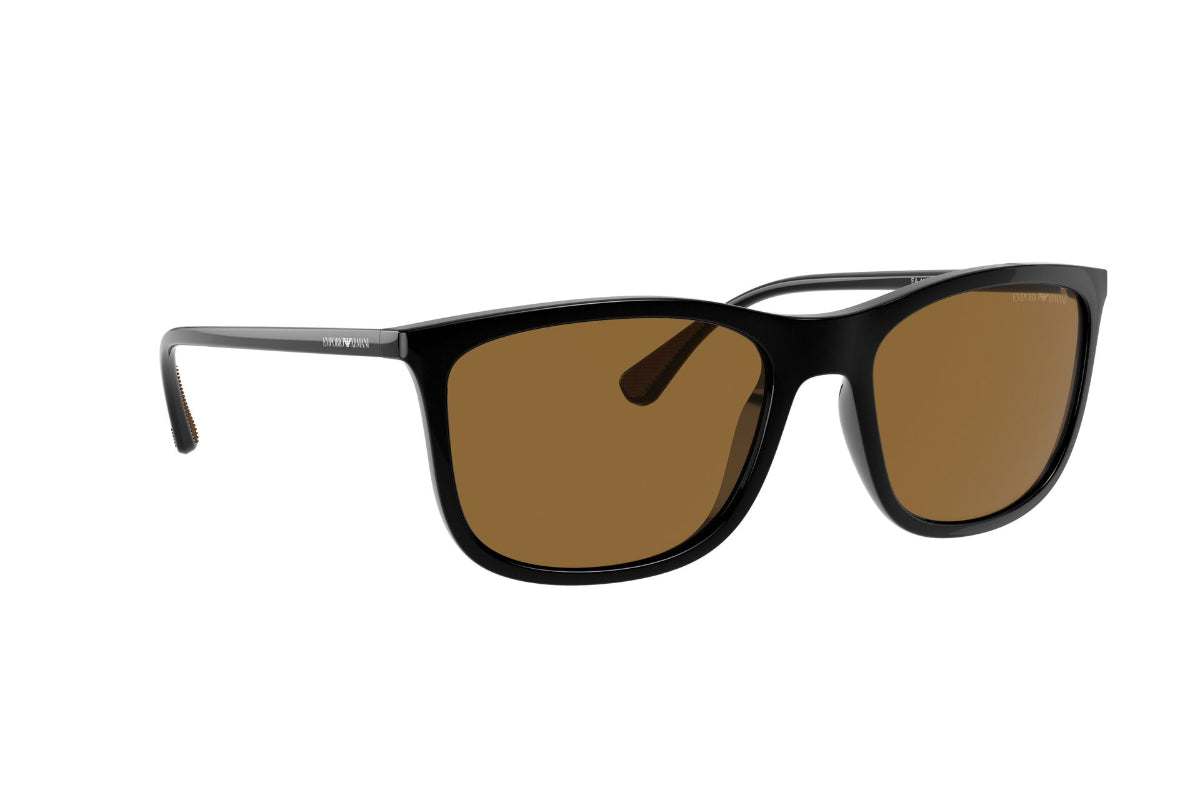 Lentes de Sol Shiny Black Polarizado Emporio Armani