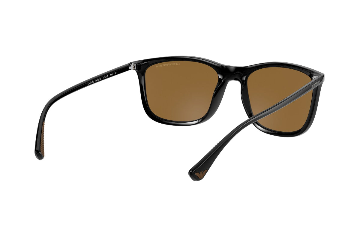 Lentes de Sol Shiny Black Polarizado Emporio Armani