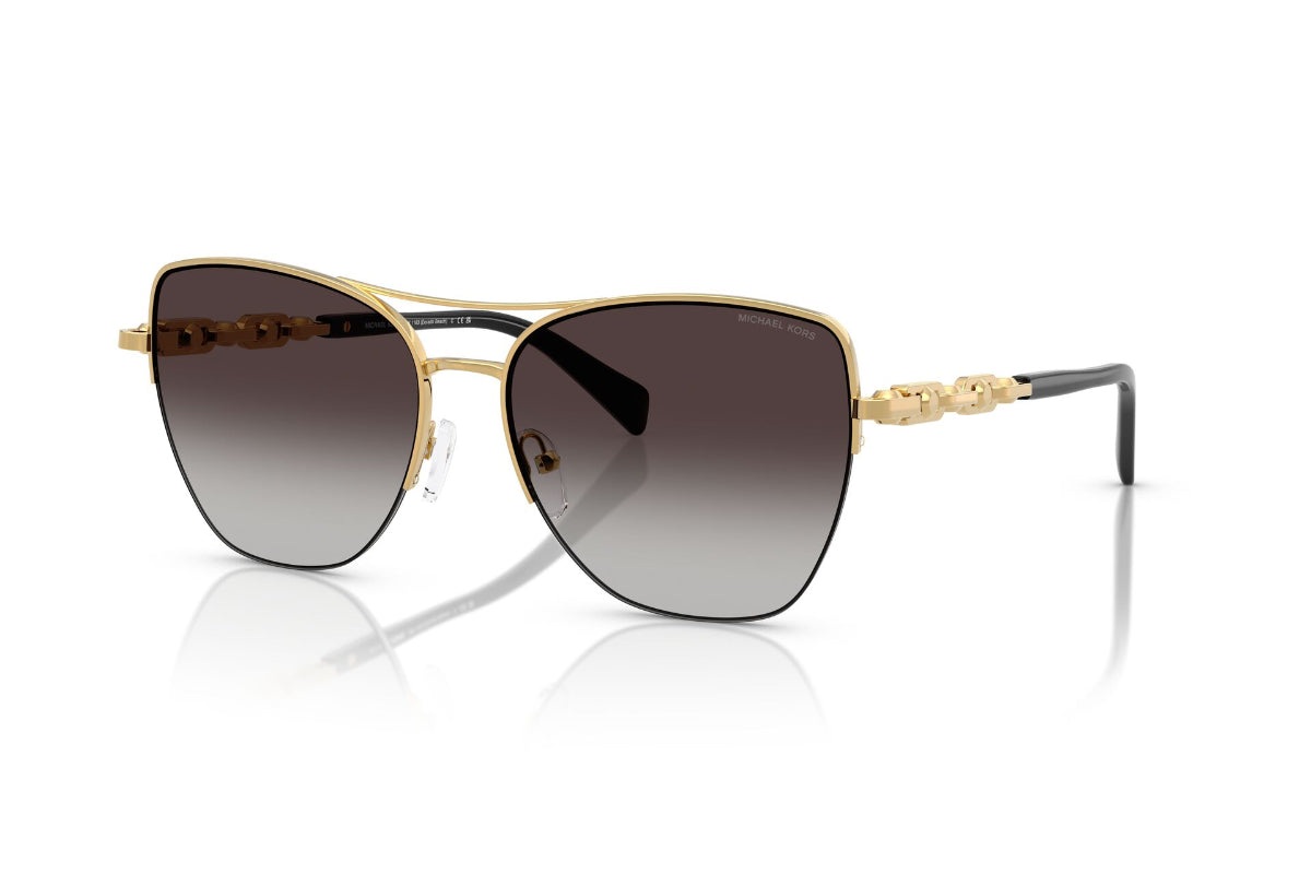 Michael Kors Lentes de Sol Dorado Beach Degradados MK1163