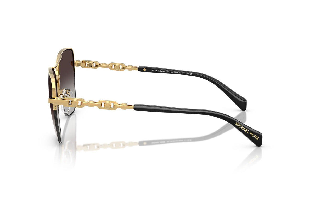 Michael Kors Lentes de Sol Dorado Beach Degradados MK1163