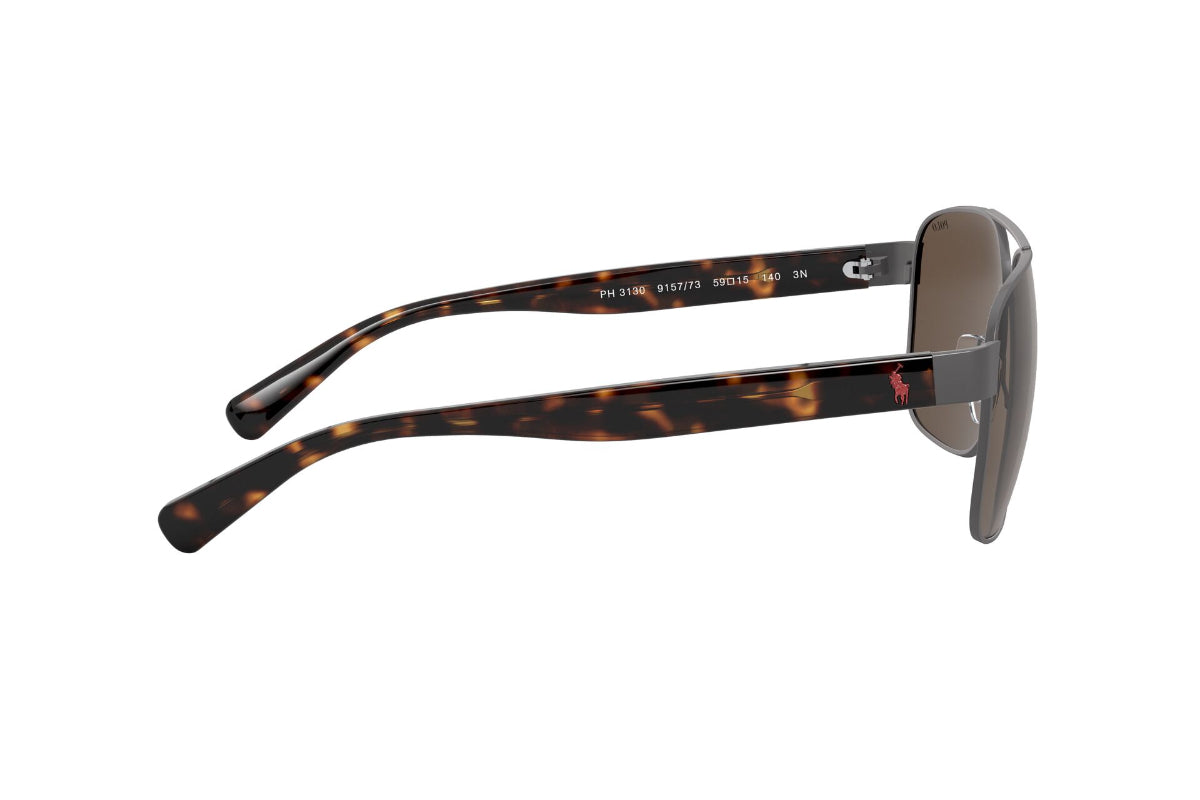 Lentes de Sol Semi Shiny Dark Gun Metal  Polo