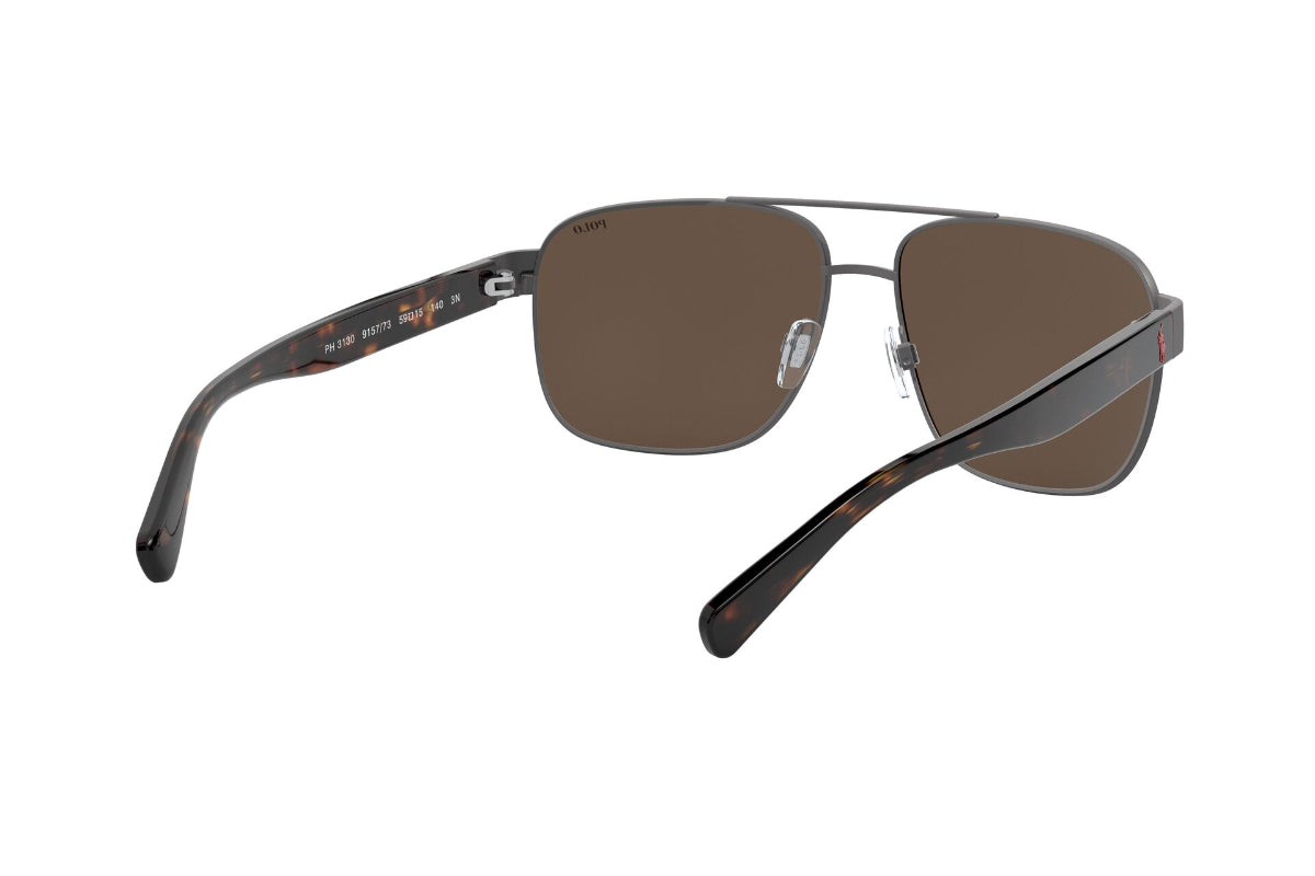Lentes de Sol Semi Shiny Dark Gun Metal  Polo