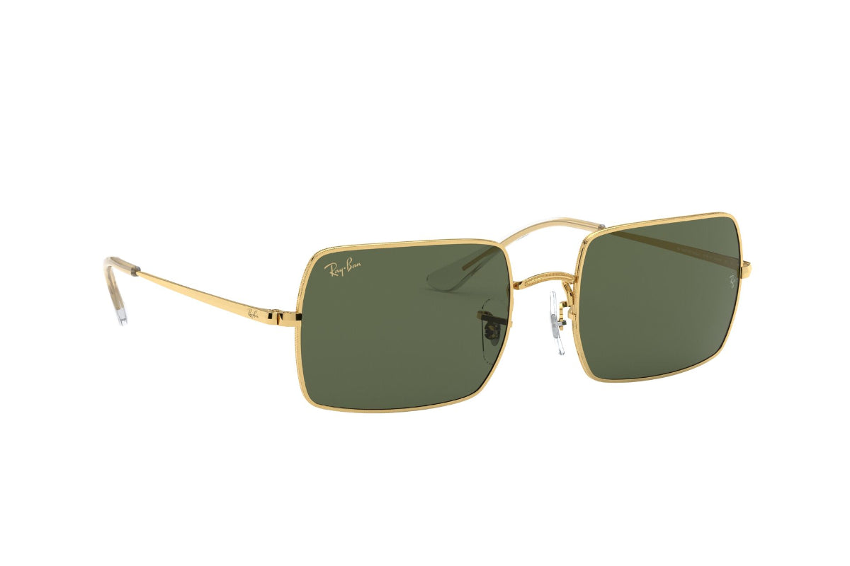 Lentes de Sol Rectangle Gold Green Ray-Ban