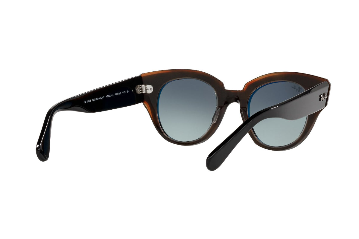 Lentes de Sol Roundabout Black On Brown  Ray Ban
