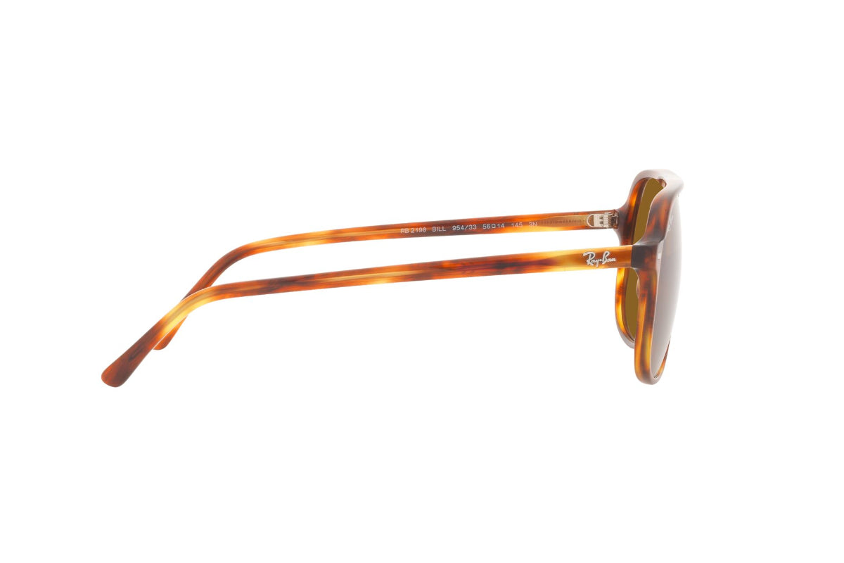 Lentes de Sol Bill Striped Havana Ray-Ban
