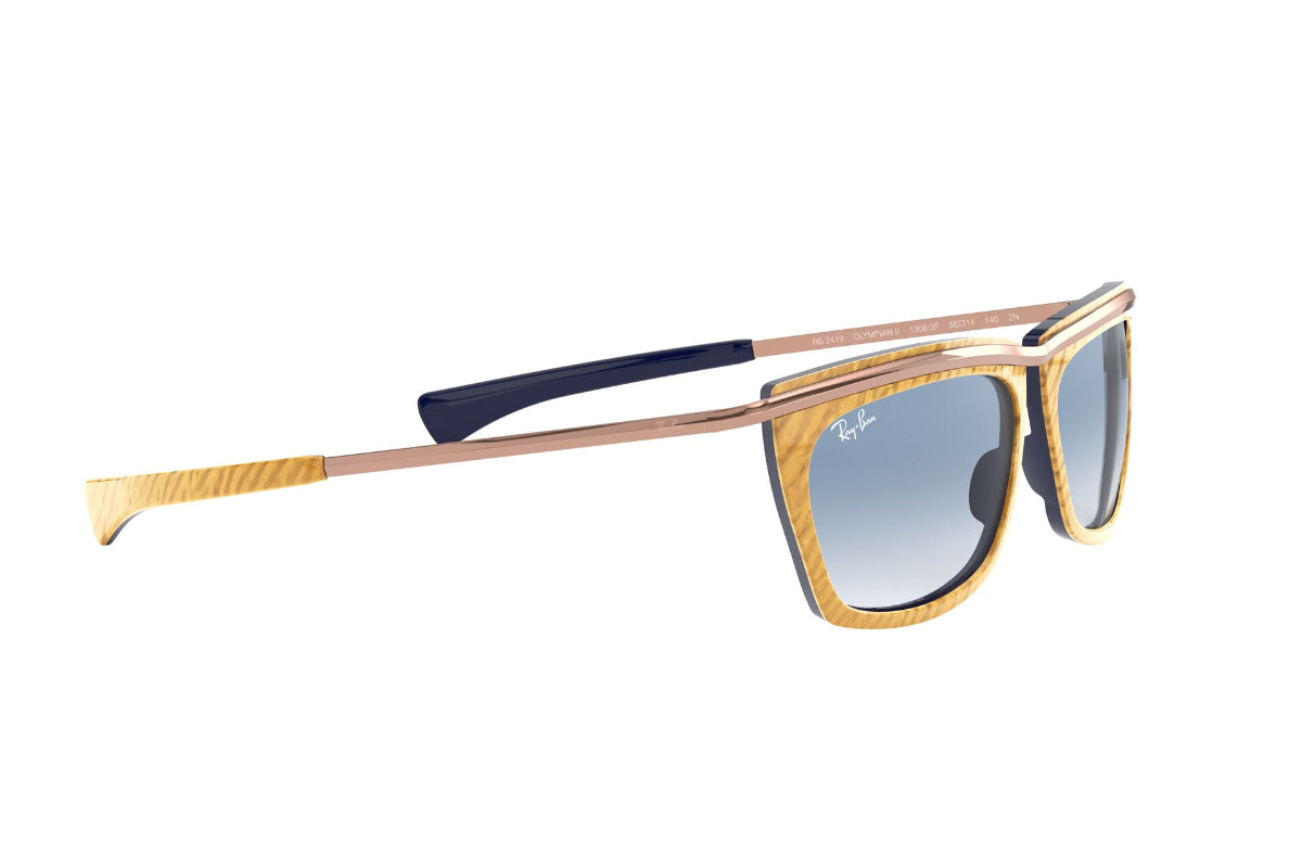 Lentes de Sol Olympian Wrinkled Beige On Blue Ray-Ban