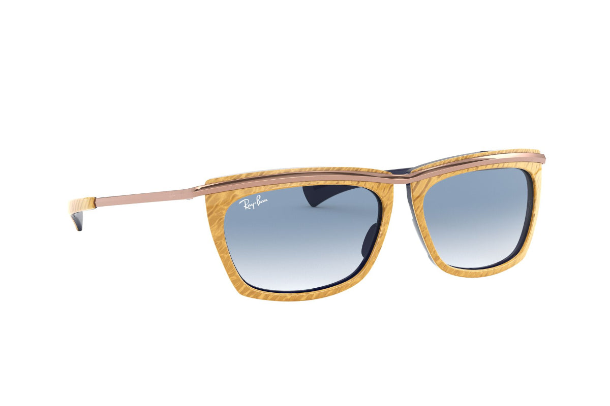 Lentes de Sol Olympian Wrinkled Beige On Blue Ray-Ban