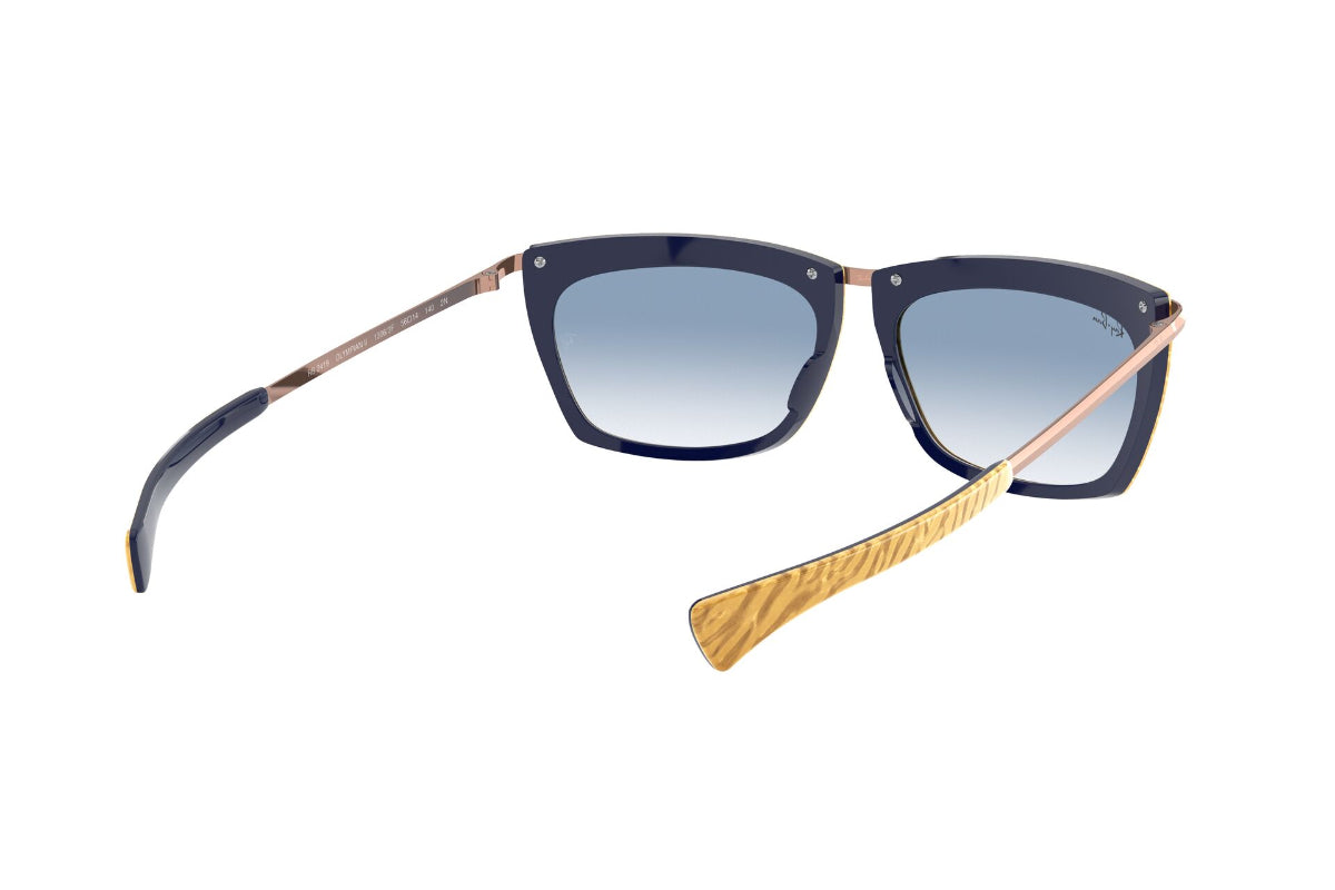 Lentes de Sol Olympian Wrinkled Beige On Blue Ray-Ban
