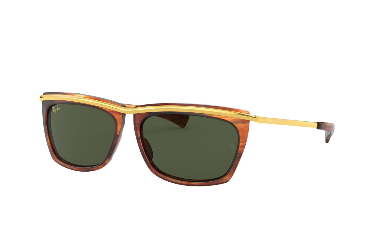 Lentes de Sol Olympian Ii Striped Havana Ray-Ban