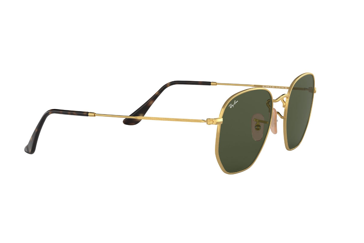 Lentes de Sol Hexagonal Gold Green Ray-Ban