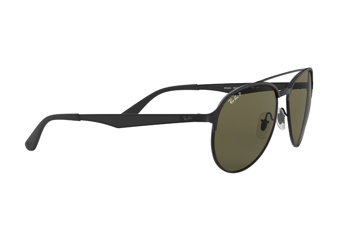 Lentes de sol Ray-Ban RB3606 Black Green Polarizados