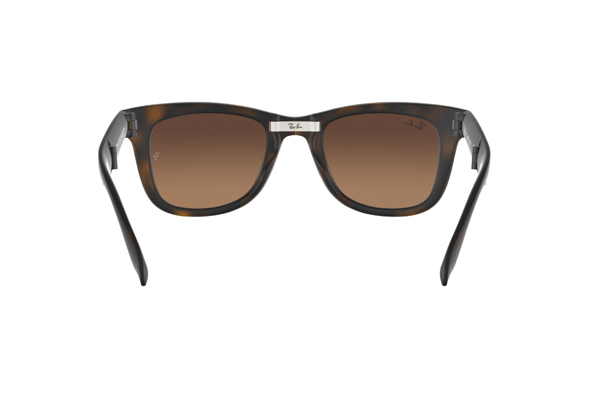 Lentes de Sol Folding Wayfarer Matte Havana Ray-Ban