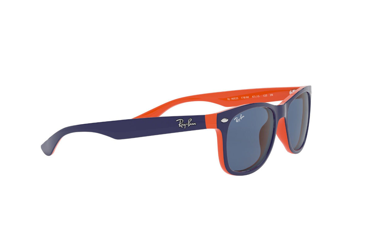 Lentes De Sol New Wayfarer Blue Orange Ray-Ban Junior